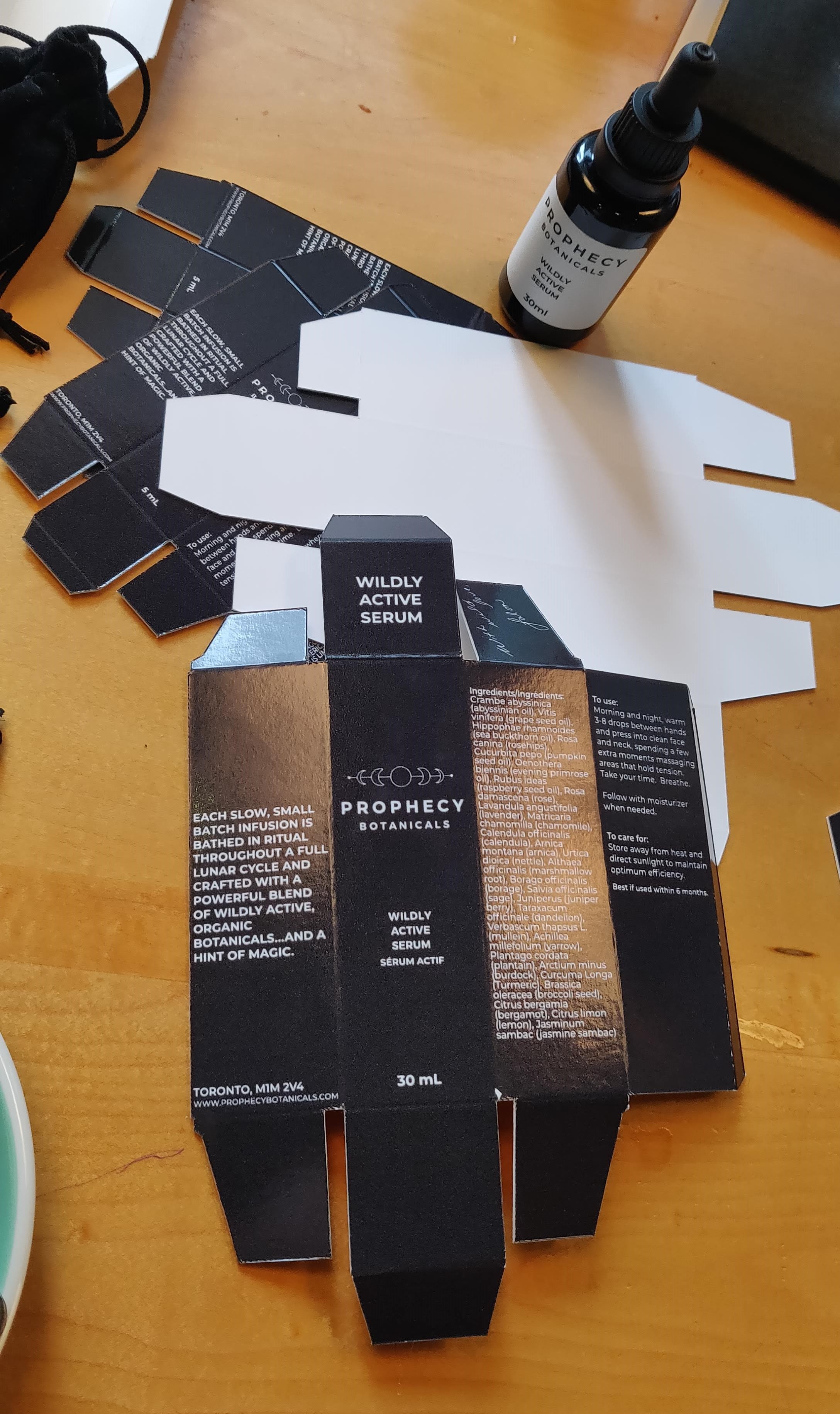 Sharing the prototypes with the brand owner at a cafe, testing for feel and function